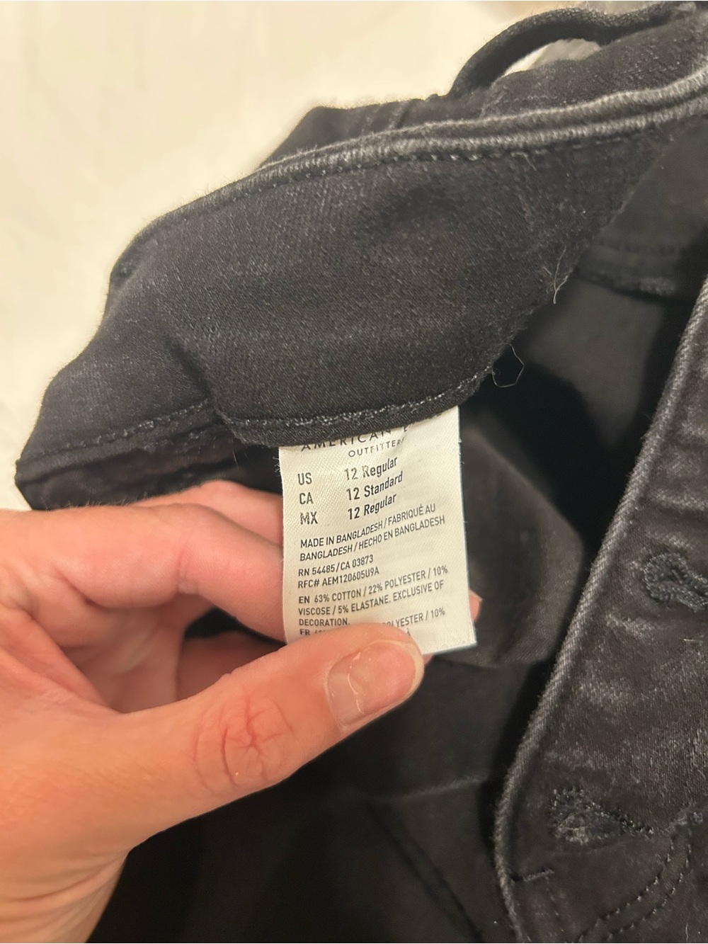American Eagle Black Jeans - Size 12 Regular